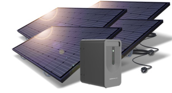 Kioto Balkonkraftwerkset 1600W mit Speicher 2,24 kWh