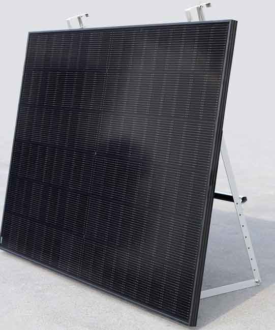 Thornova Balkonkraftwerk 800 Watt mit Aufhängung und Wechselrichter Thornova Balkon-Solarkraftwerk – einfach anschließen und Strom erzeugen