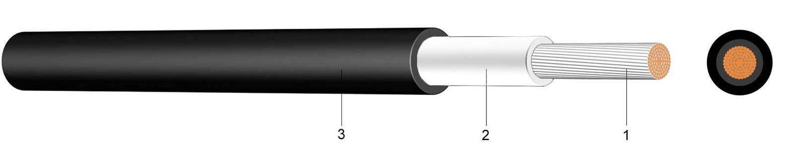 Solarkabel 1-polig 6mm 100m Rolle schwarz 