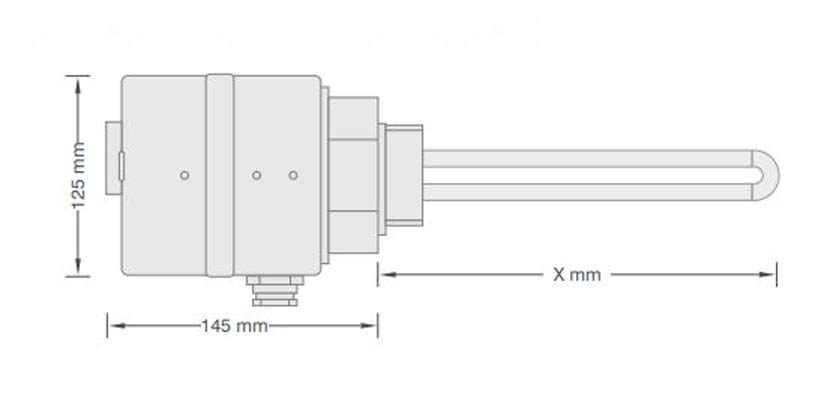 SmartFox Einbauheizung 6/4" 3 kW 230 V