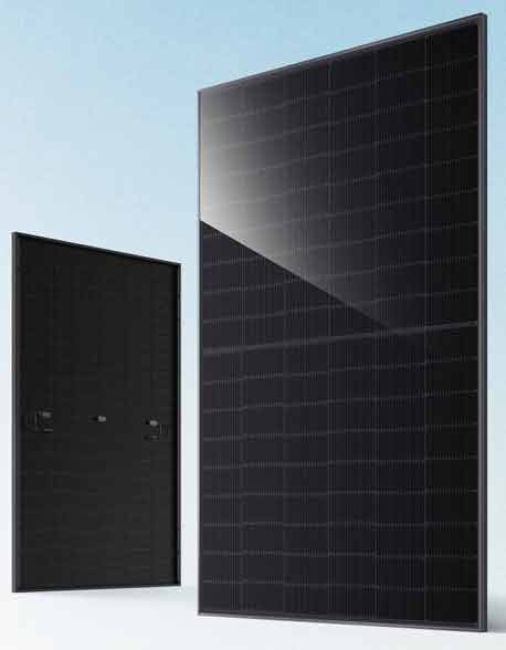 JA Solar JAM54D41-455/LB DeepBlue 4.0 Pro, bifaziales Doppelglas-Solarmodul in Schwarz mit 455 Wp