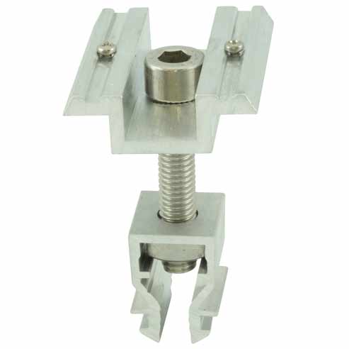 Alumero-Mittelklemme Alumero Mittelklemme Click Pin schwarz 30-45 mm